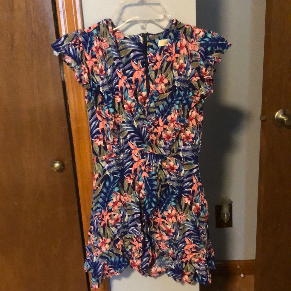 Tropical Wrap Romper
